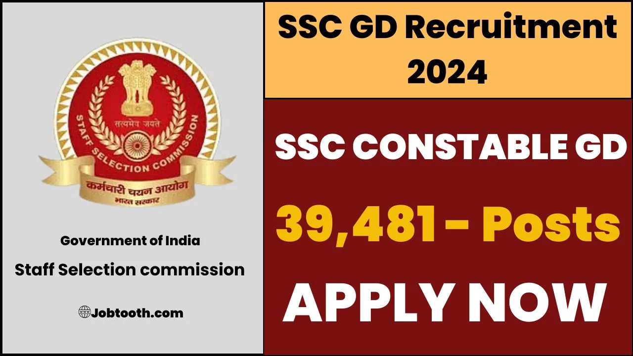 SSC GD Recruitment 2024