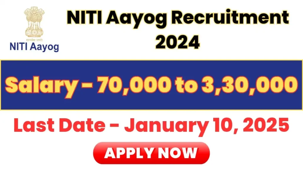 NITI Aayog Recruitment 2024