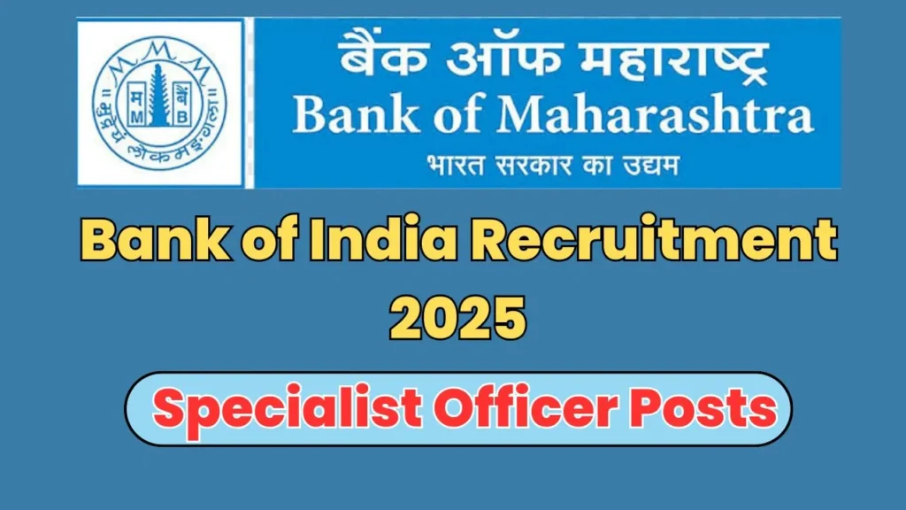 Bank of Maharashtra Recruitment