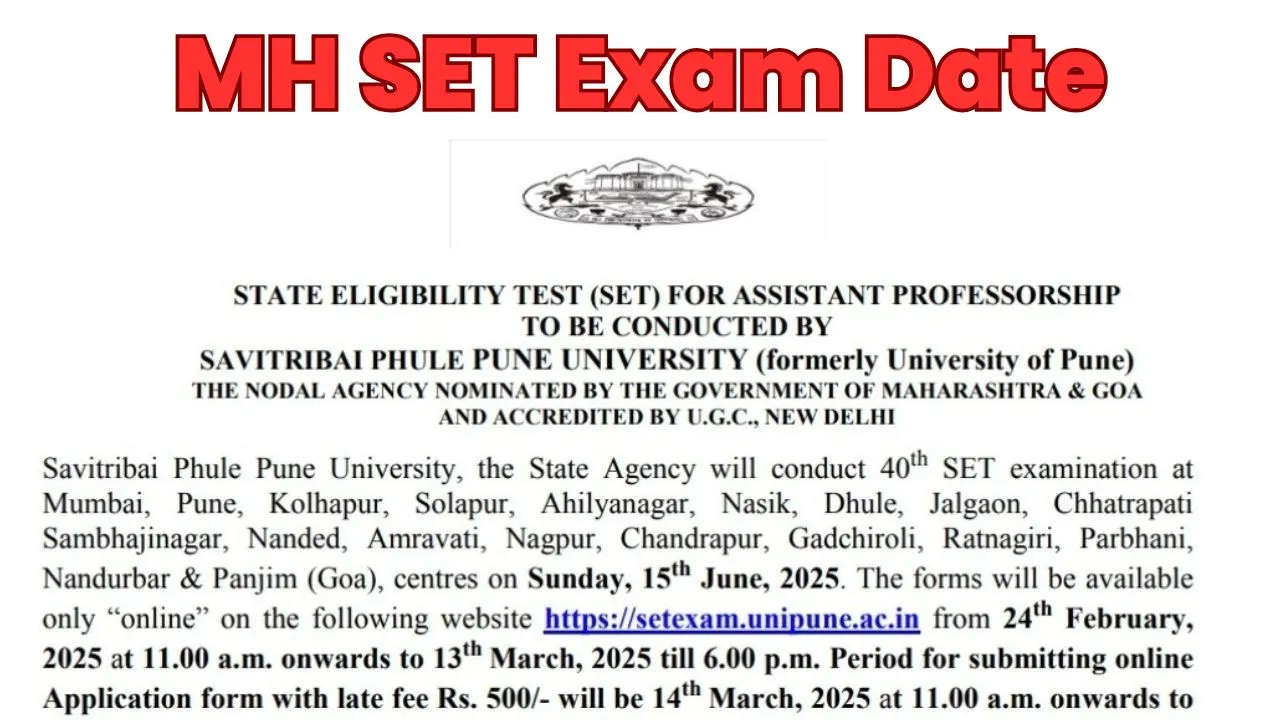 MH SET 2025 Exam Date